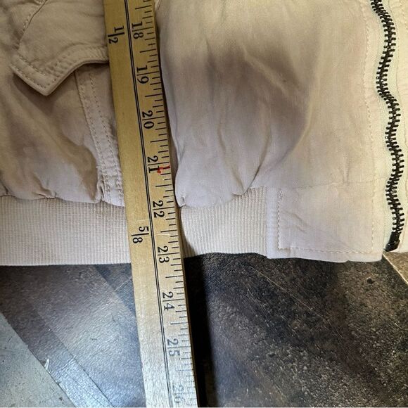 Free people beige linen blend ruched jacket size XS - Picture 8 of 9